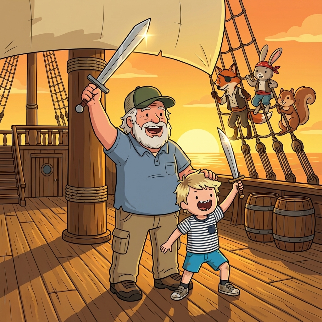 Grandpa's Pirate Day